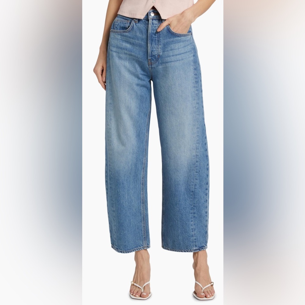 Veronica Beard Ryder Barrel Jeans
Color: Enough Said